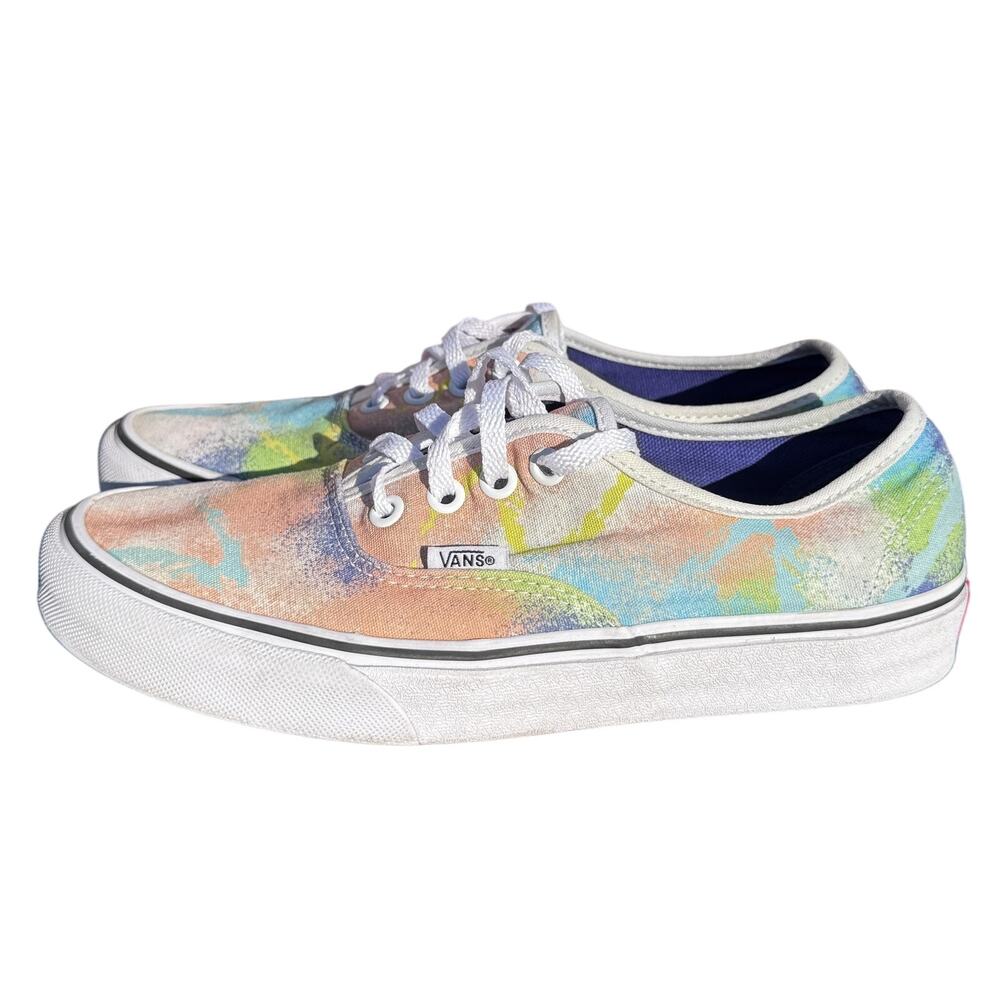Vans Shoes Womens Size 7.5 Mens Size 6 Multicolor Canvas Low Top Lace Up Skate